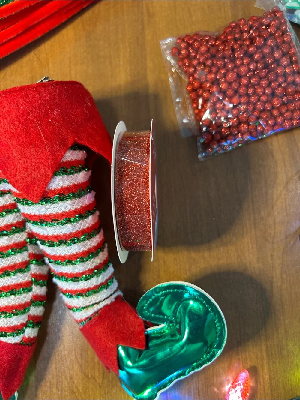 Festive Christmas craft decor- Red & Green